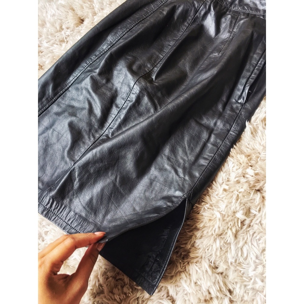 Vintage Pelle Cuir Leather Skirt 🖤 - Picture 3 of 4